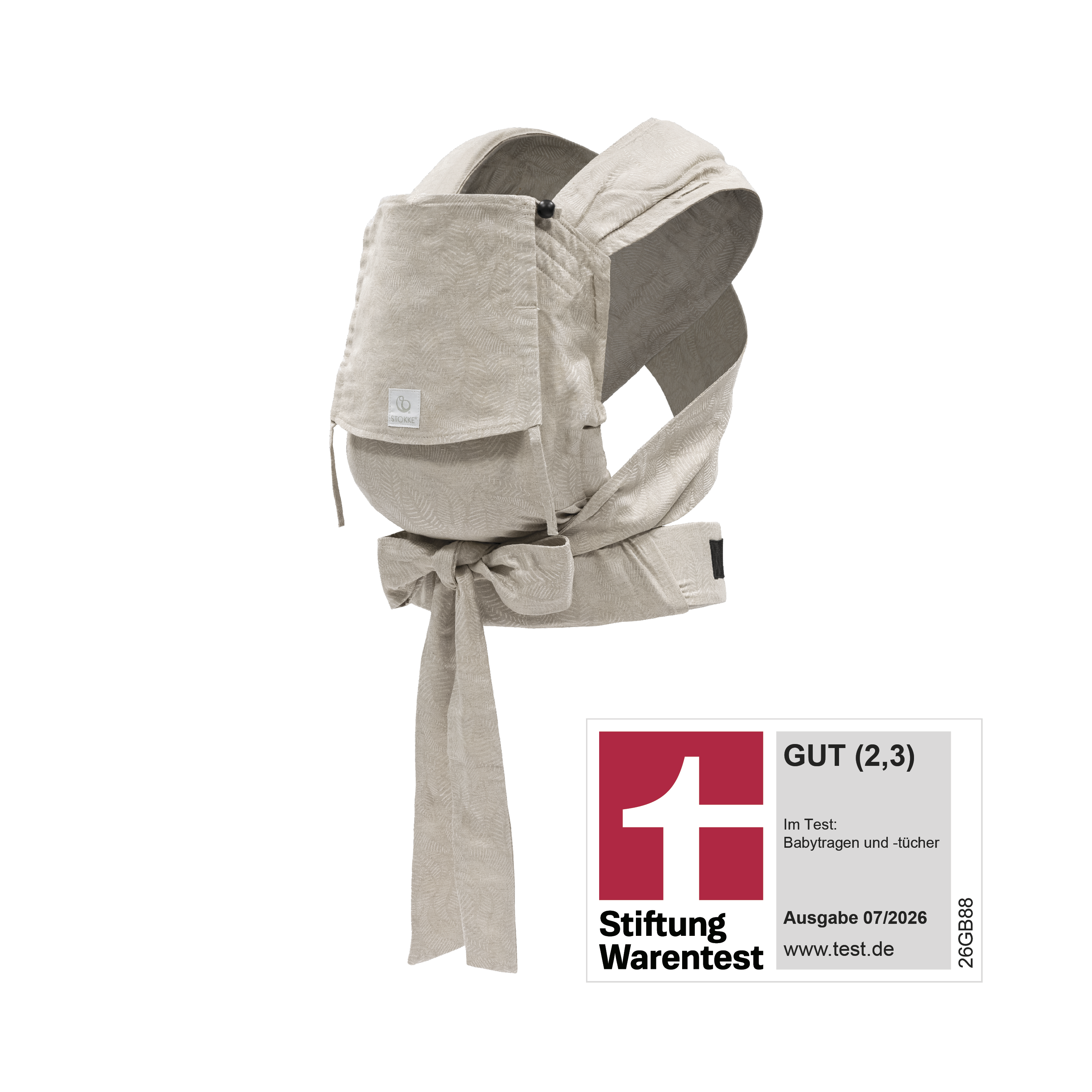 Portabebé Stokke® Limas™ - Portabebés para recién nacidos, Beige Floral, mainview galería de imágenes 1